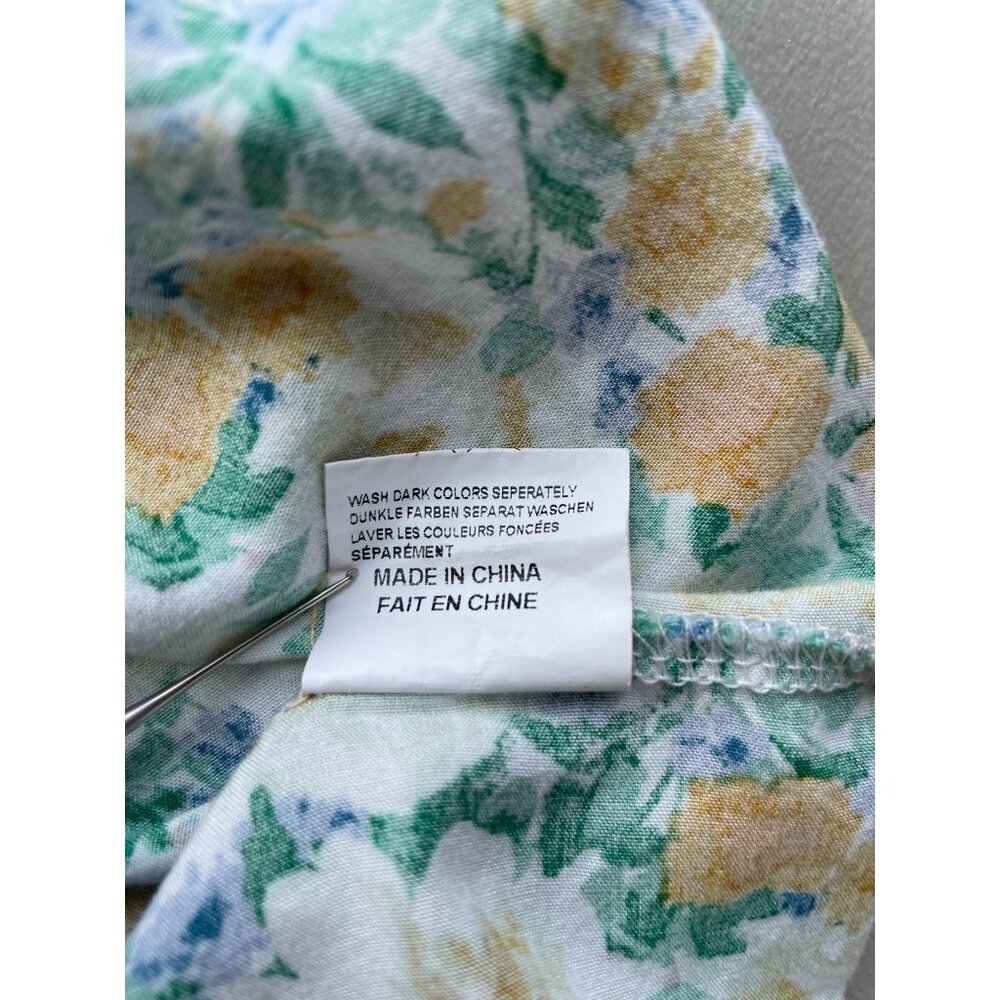 Qearal Sleeveless Floral Printed Sundress Size XL Scoop Neck Beach Boho Cottage - Picture 8 of 9